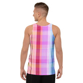 Stand out with this colorful Prism Burst tank top, designed for men who embrace bold style and fun.